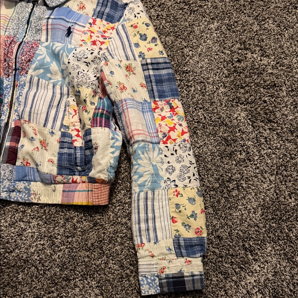 Polo by Ralph Lauren Patchwork Quilted Jean Jacket - Multi Pastel - Picture 3 of 7